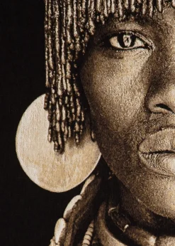 Discount XOOON Hamar Woman schilderij 75x125cm in de kleur Multi Color