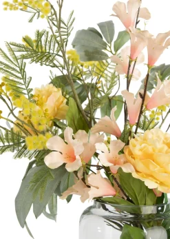 Clearance XOOON Hibiscus Branch H115cm kunstbloem in de kleur Oranje