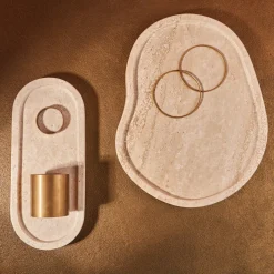 Online XOOON Ira schaal (breedte 40cm) in de kleur Creme - COCOmaison