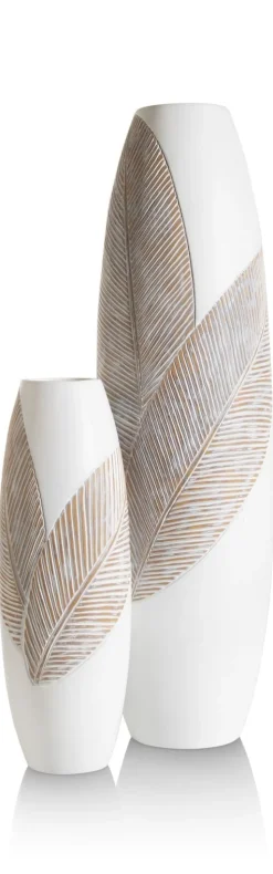 Clearance XOOON Jolie vaas H78cm in de kleur Wit - COCOmaison