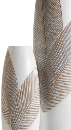 Clearance XOOON Jolie vaas H78cm in de kleur Wit - COCOmaison