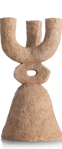 Outlet XOOON June kandelaar H27cm in de kleur Bruin - COCOmaison