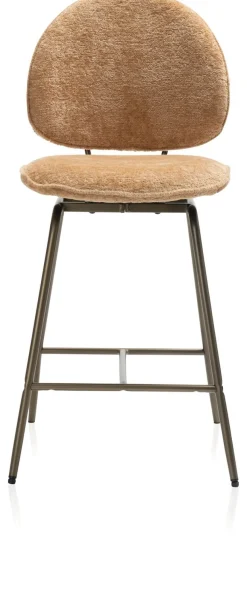 Best XOOON Kjel barstoel - champagne frame in de kleur Okergeel