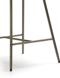 Best XOOON Kjel barstoel - champagne frame in de kleur Okergeel