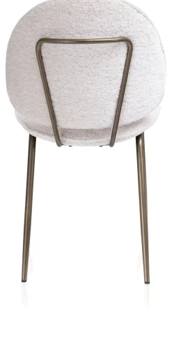 Clearance XOOON Kjel eetkamerstoel - champagne frame in de kleur Crème