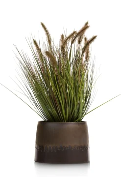 New XOOON Lara keramieken bloempot met metallic finish H17cm