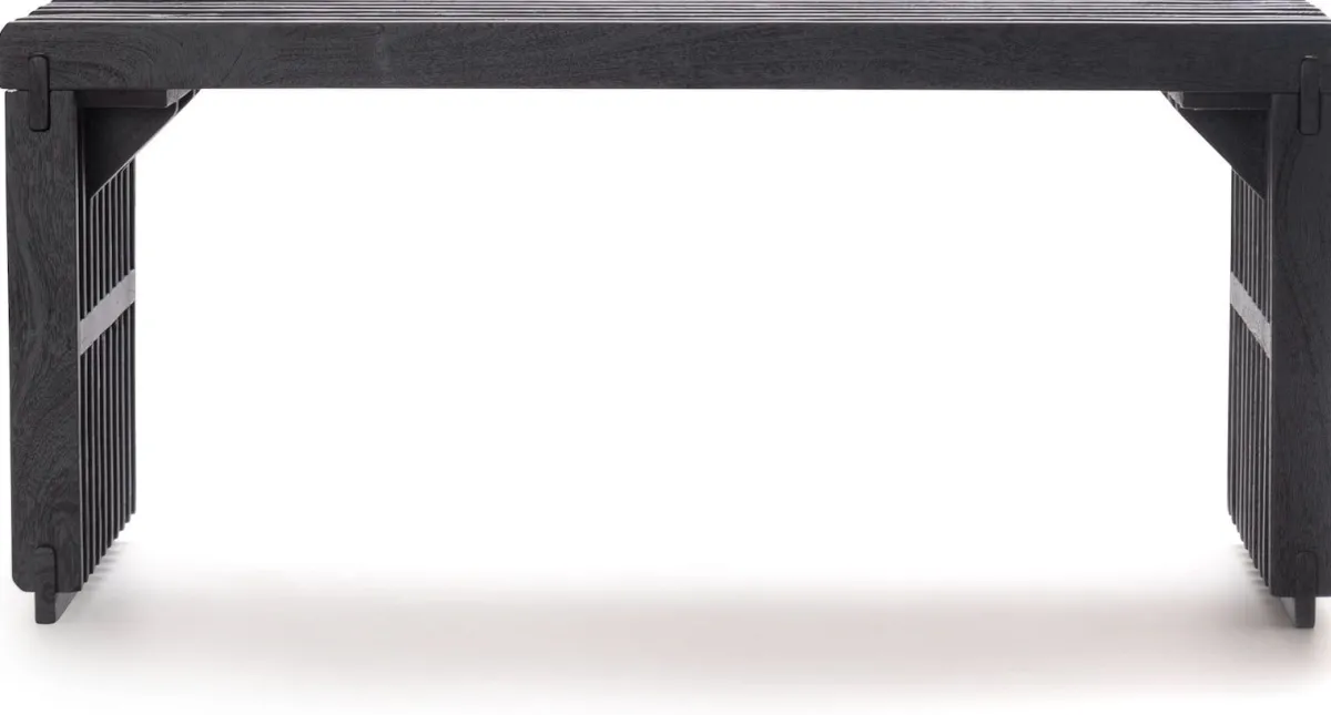 Discount XOOON Lino bankje (96cm) in kleur Zwart van COCOmaison