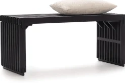 Discount XOOON Lino bankje (96cm) in kleur Zwart van COCOmaison