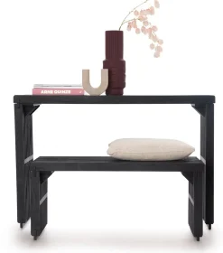 Discount XOOON Lino bankje (96cm) in kleur Zwart van COCOmaison