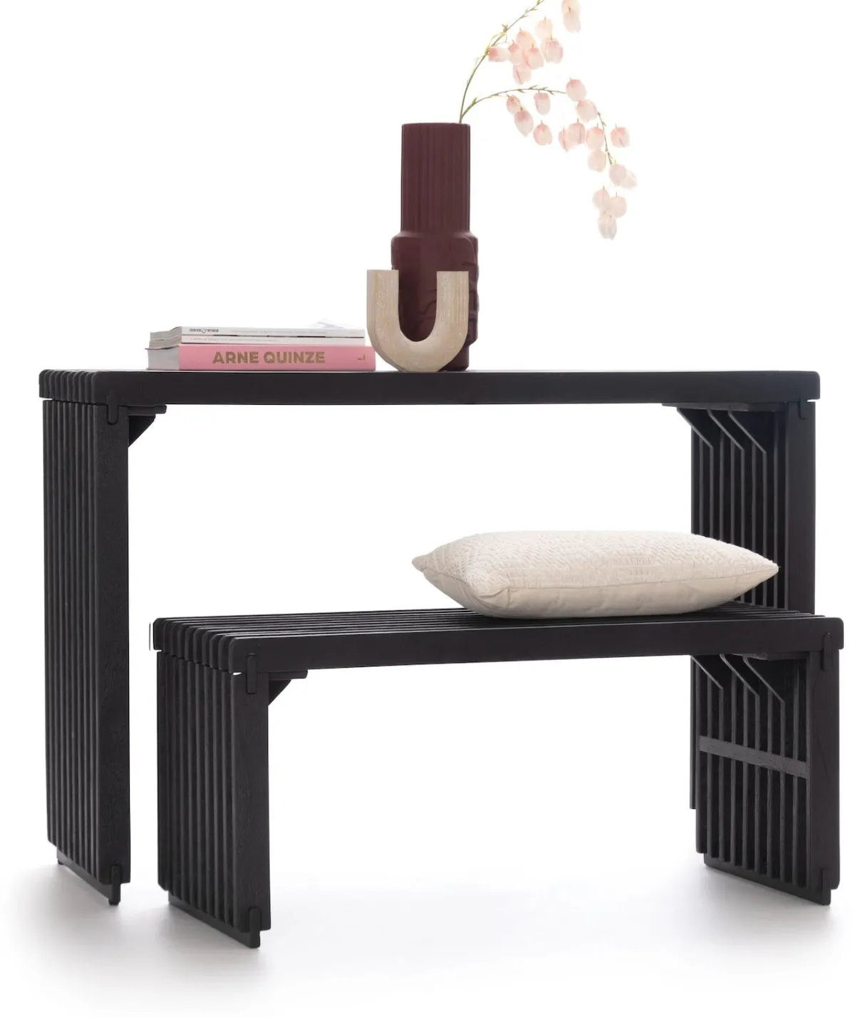 Discount XOOON Lino bankje (96cm) in kleur Zwart van COCOmaison