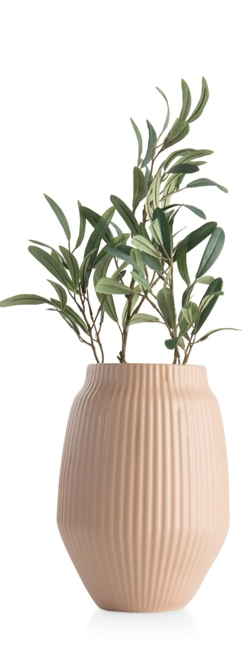 Outlet XOOON Liv vaas H28cm in de kleur Beige - COCOmaison