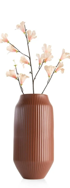 Outlet XOOON Liv vaas H44cm in de kleur Terra Cotta - COCOmaison