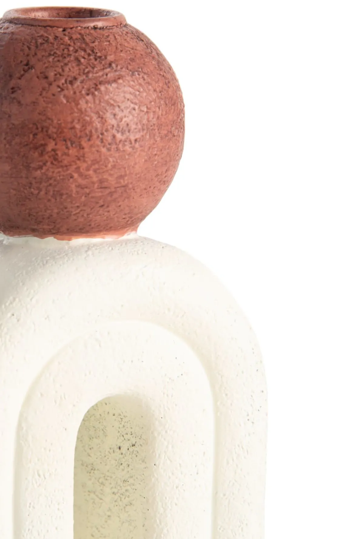 New XOOON Lot kandelaar H15,5cm in de kleur Crème - COCOmaison