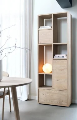 Online XOOON LUGANA roomdivider 76 cm - naturel eiken