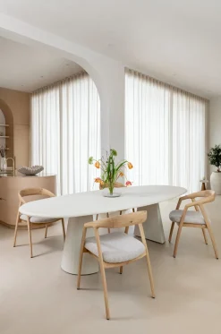 XOOON LUND eetkamertafel ovaal (240x120cm) cone poot -