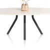 Online XOOON LUND eetkamertafel ovaal 270 x 120 cm. centrale poot lang -