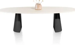 Discount XOOON LUND eetkamertafel ovaal 270 x 120 cm. cone poot -