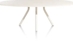 Online XOOON LUND eetkamertafel ovaal (240x120cm) centrale poot lang -
