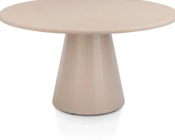 Sale XOOON Lund, eetkamertafel rond 140 cm. - stone-skin - cone poot - Desert