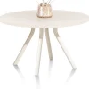 XOOON LUND eetkamertafel rond (140cm) centrale poot kort -