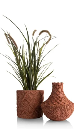 Hot XOOON Maeve vaas H33cm in de kleur Terra Cotta - COCOmaison