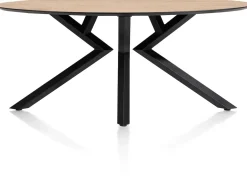 Hot XOOON Masura ellipsvormige eettafel met zwarte metalen poot 180x100cm