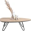 Sale XOOON Masura lage salontafel met zwart metalen poot 110x88cm