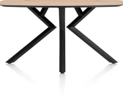 Outlet XOOON Masura ovale bartafel met zwarte metalen poot 200x105cm