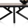 Hot XOOON Masura ovale uitschuiftafel met metalen poot 180(+60)x110cm