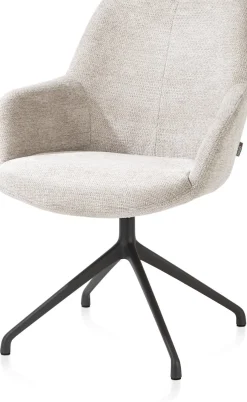 Online XOOON Mats, armstoel - aluminium frame 4-poots - draaibaar - selected choices