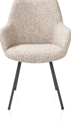 Online XOOON Mats, armstoel 4-poots - grafiet - stof Luton - koper