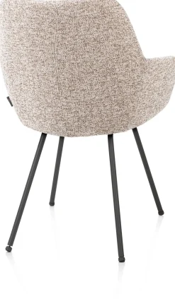 Online XOOON Mats, armstoel 4-poots - grafiet - stof Luton - koper