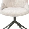 Hot XOOON Mats, eetkamerstoel - draaibaar - grafiet - Luton - Creme