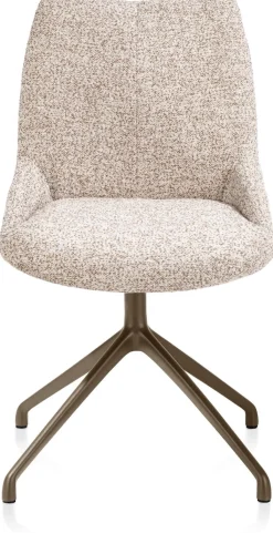 Sale XOOON Mats, eetkamerstoel - draaibaar - steelbrown - Luton - koper