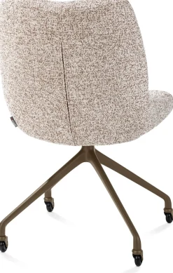 New XOOON Mats, eetkamerstoel - wielen - steelbrown - Luton - koper