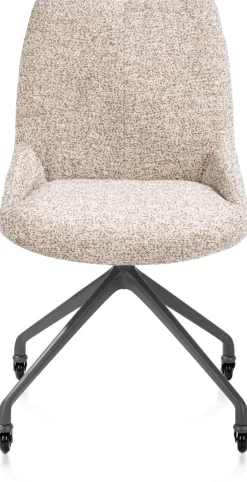 Hot XOOON Mats, eetkamerstoel - wielen - grafiet - Luton - koper