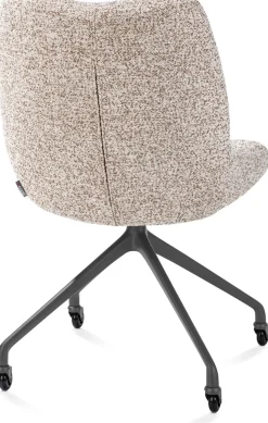 Hot XOOON Mats, eetkamerstoel - wielen - grafiet - Luton - koper