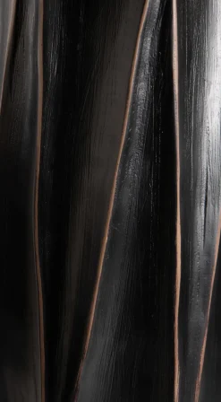 XOOON Merle vaas H52cm in de kleur Zwart - COCOmaison