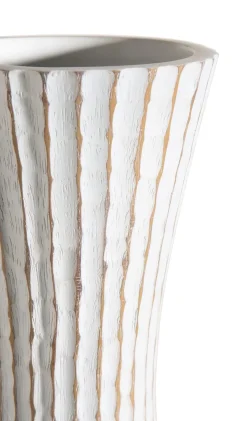 Discount XOOON Milou vaas H64,5cm in de kleur Wit - COCOmaison