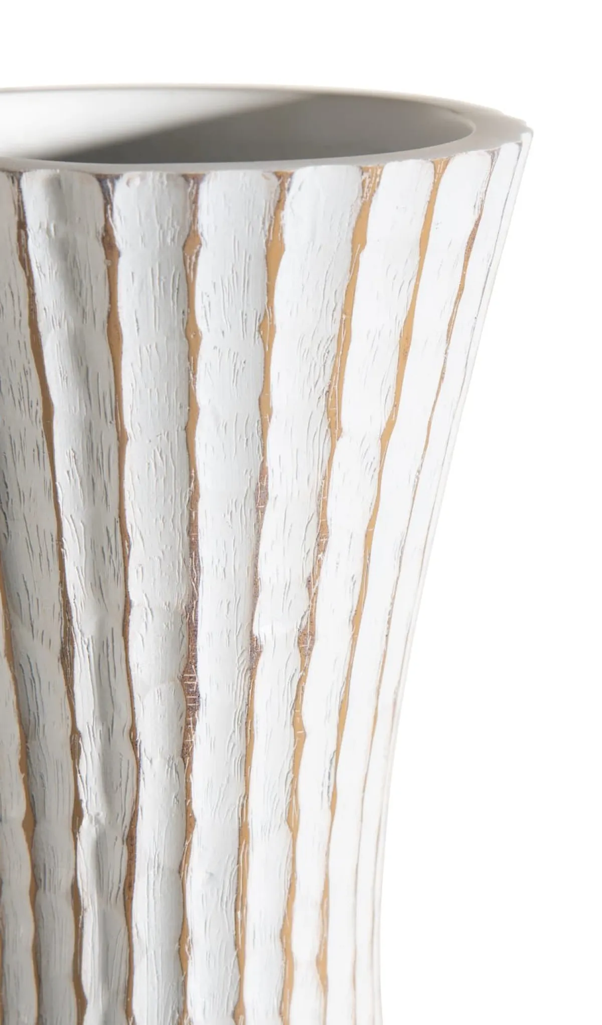 Discount XOOON Milou vaas H134cm in de kleur Wit - COCOmaison