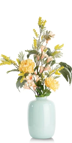 XOOON Mimosa Branch H110cm kunstbloem in de kleur Geel - COCOmaison