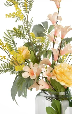 XOOON Mimosa Branch H110cm kunstbloem in de kleur Geel - COCOmaison