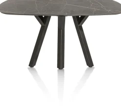 Discount XOOON MINATO bartafel - ovaal - 150 x 105 cm (h: 92 cm) - marmerlook