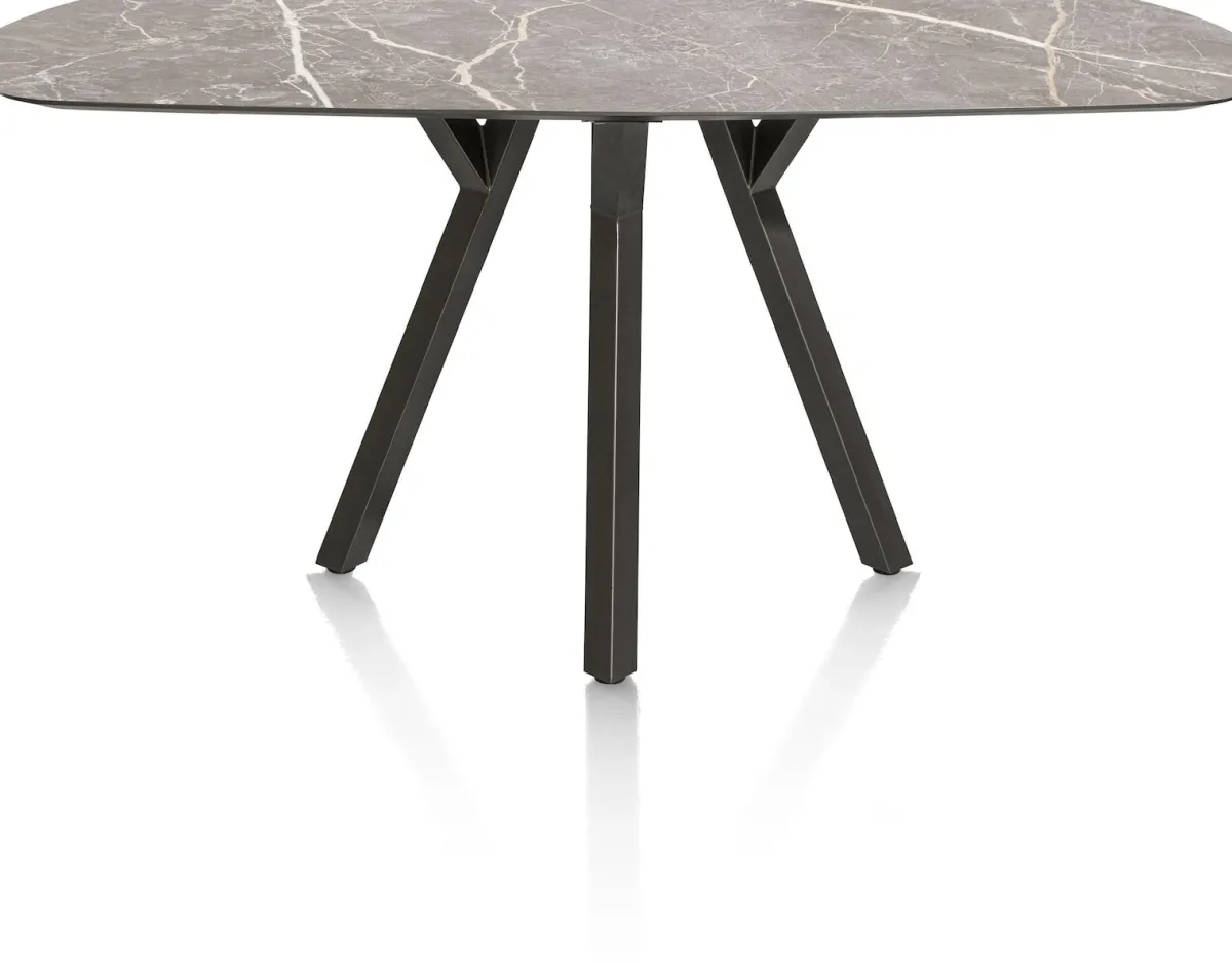 Discount XOOON MINATO bartafel - ovaal - 240 x 110 cm (h: 92 cm) - lichtgrijs