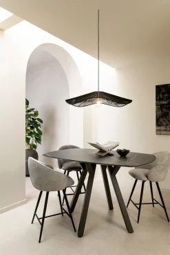 Discount XOOON MINATO bartafel - ovaal - 240 x 110 cm (h: 92 cm) - lichtgrijs