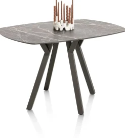 Online XOOON MINATO bartafel - ovaal - 150 x 105 cm (h: 92 cm) - lichtgrijs