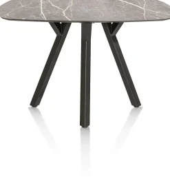 Online XOOON MINATO bartafel - ovaal - 150 x 105 cm (h: 92 cm) - lichtgrijs