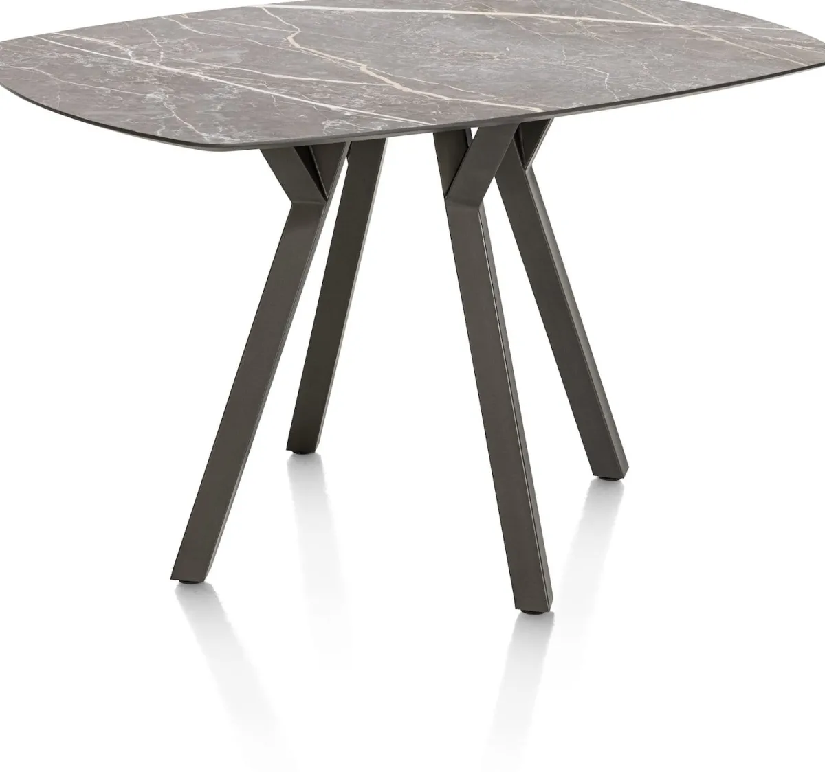 Online XOOON MINATO bartafel - ovaal - 150 x 105 cm (h: 92 cm) - lichtgrijs