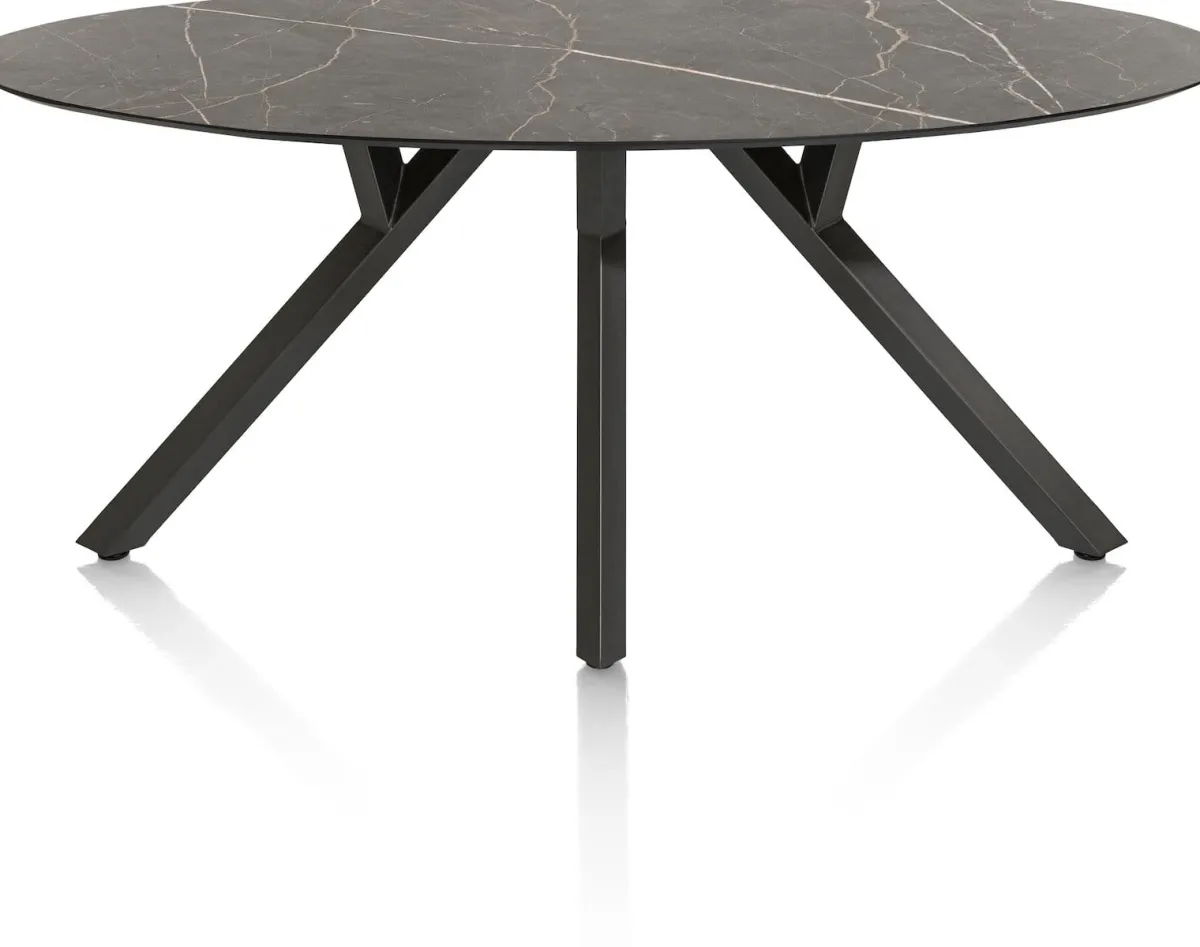 XOOON MINATO eetkamertafel - ellips - 210 x 105 cm - marmerlook