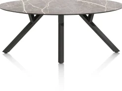 Best XOOON MINATO eetkamertafel - ellips - 210 x 105 cm - lichtgrijs